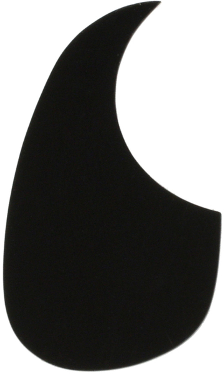 Left handed Black Acoustic Pickguard w/ Adhesive Backing