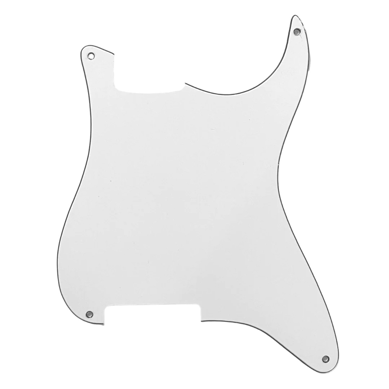 Pickguard Outline for Stratocaster-White 3 Ply