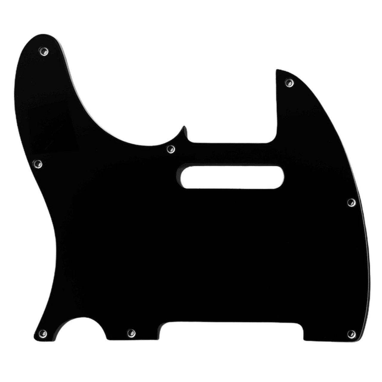 Black 3-Ply Pickguard for Telecaster 8-Hole-LH