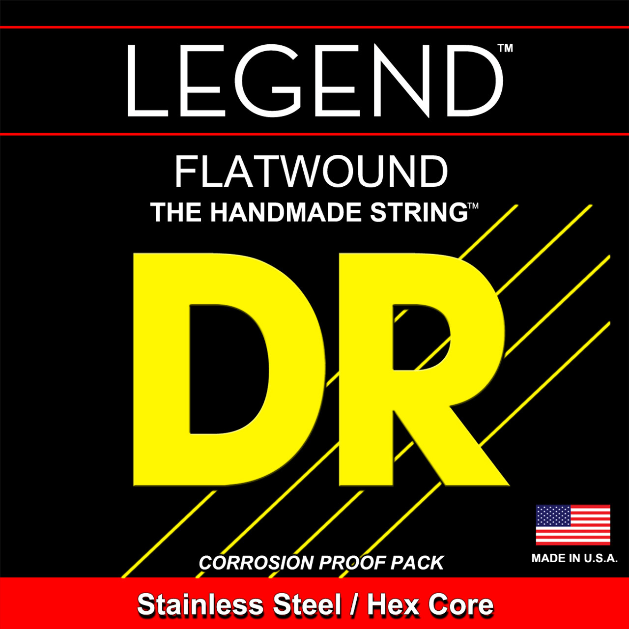 DR Legend Flatwound Electric Guitar Strings 11-48