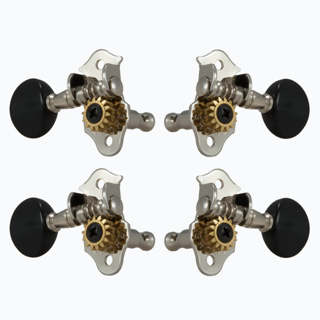 Grover Geared Ukulele Keys Nickel- set of 4