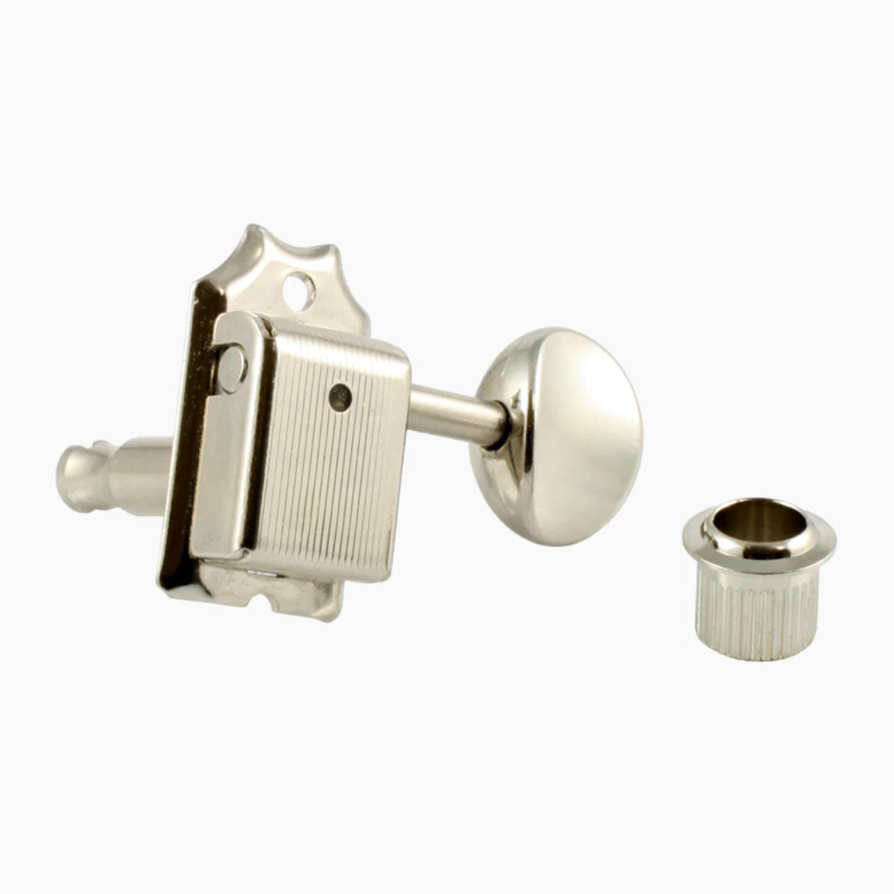 Gotoh 2745 Vintage Style Oval Knob 6-In-Line Tuning Keys Nickel