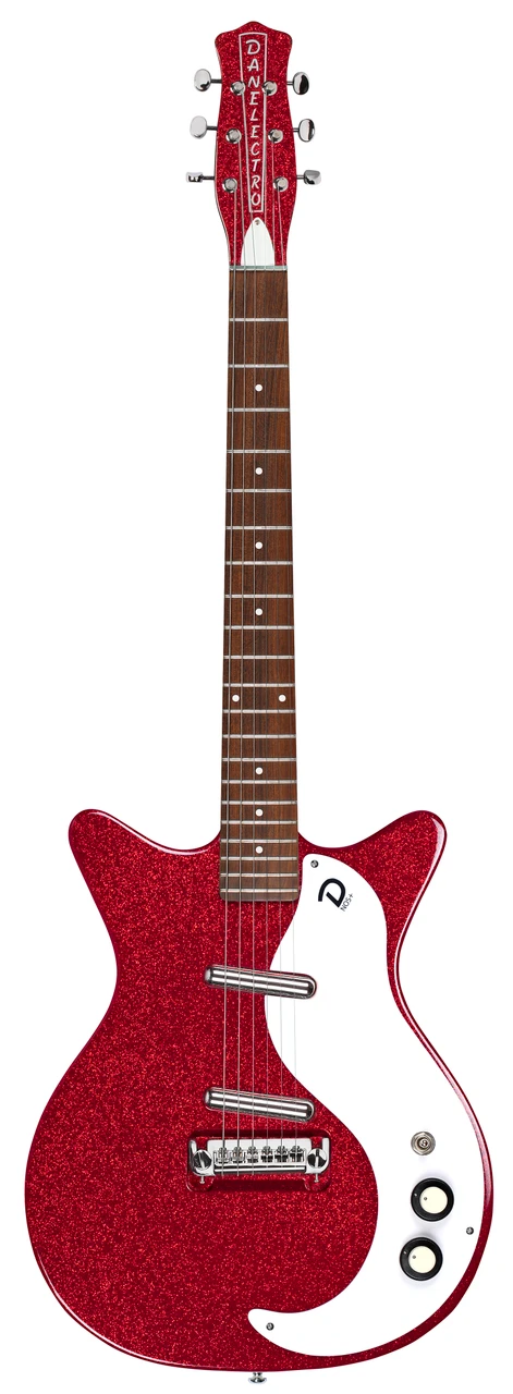 Danelectro '59M NOS+ Electric Guitar Red Metalflake