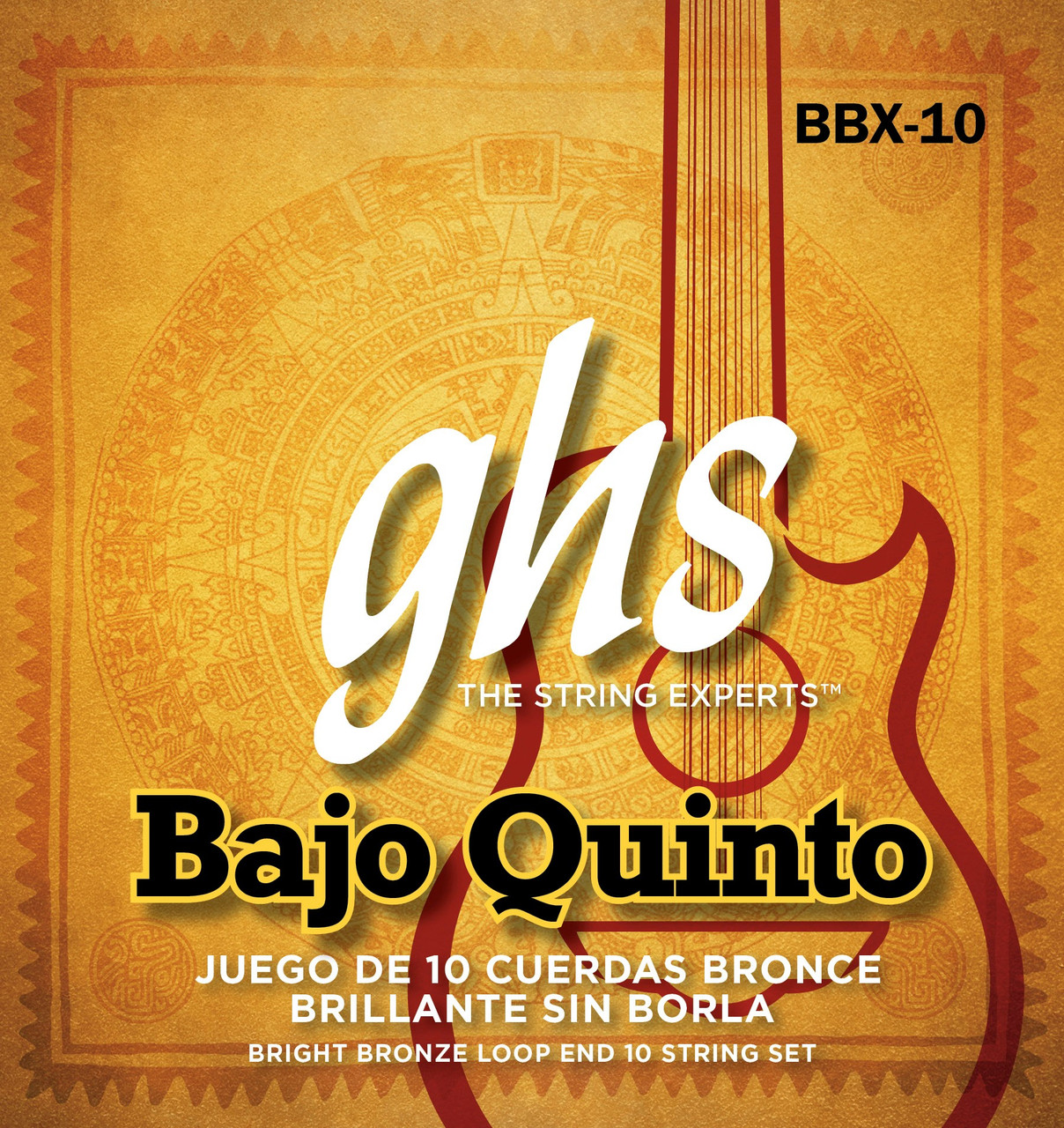 GHS Bajo Quinto Strings Bright Bronze Wound Set Loop End