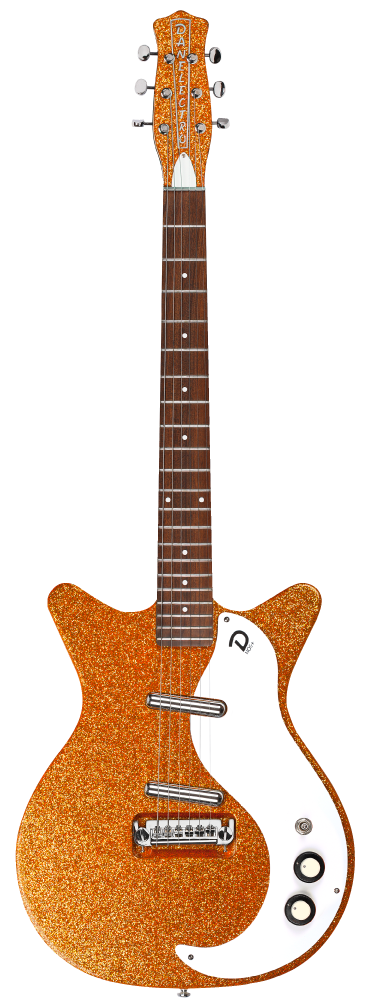 Danelectro '59M NOS+ Electric Guitar Orange Metalflake