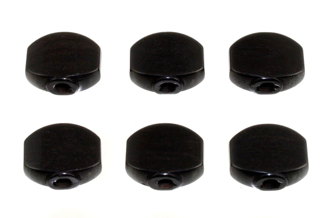 Small Schaller Style Button Set for Gotoh Tuners-Ebony