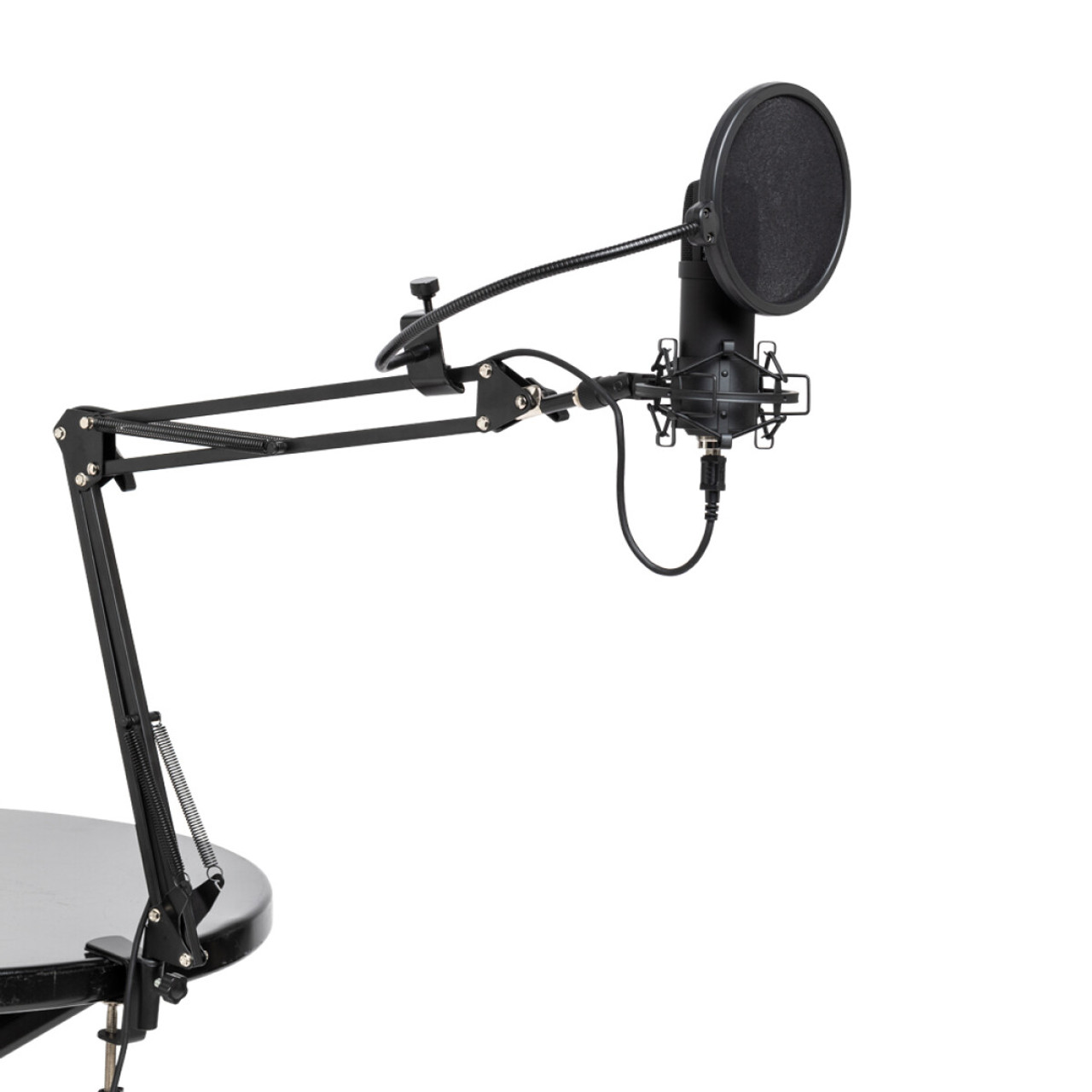 Stagg Cardioid USB Microphone Set with Microphone, Stand, Shock Mount, Pop Filter and USB cable