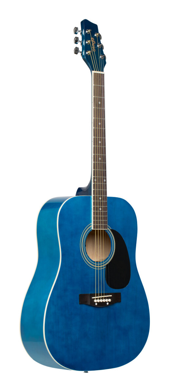 Stagg Dreadnought Acoustic Guitar with Basswood Top Blue