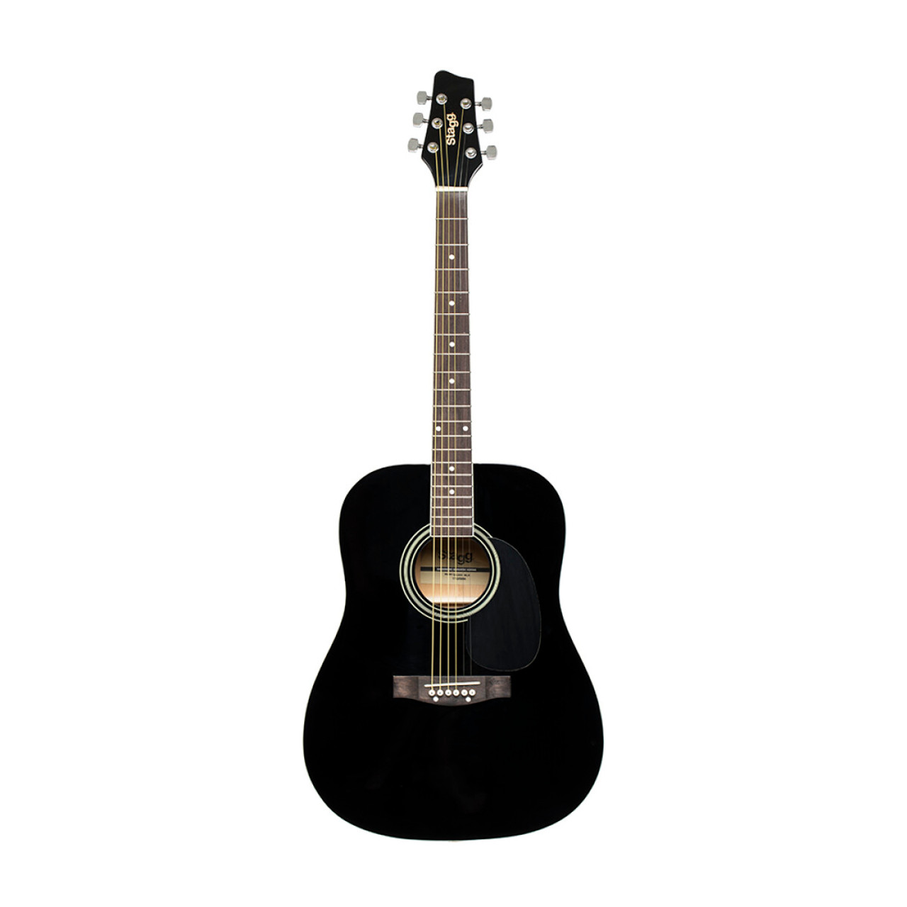 Stagg Dreadnought Acoustic Guitar with Basswood Top Black