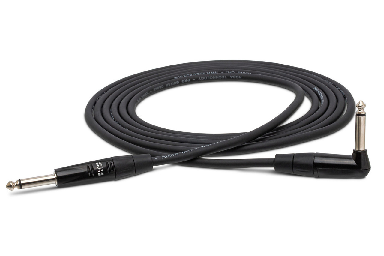 Hosa Pro Guitar Cable 25 ft Straight to Right Angle
