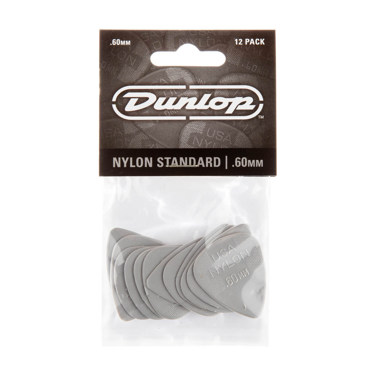 Jim Dunlop Nylon Standard Pick .60mm (12pk)