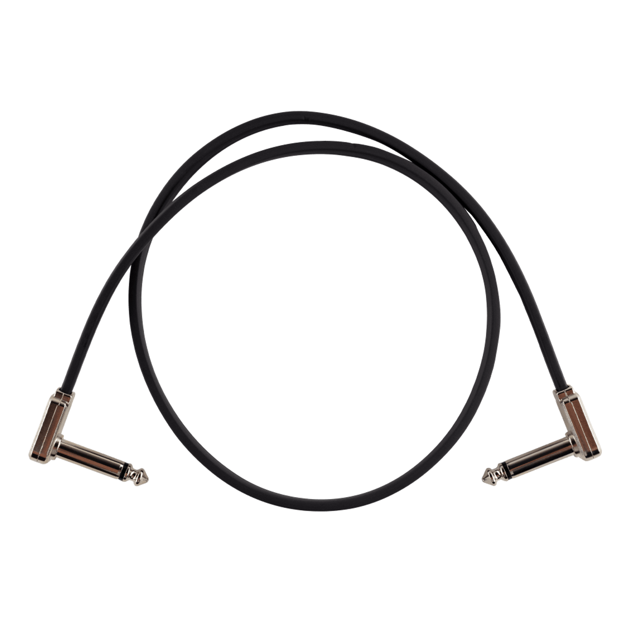 Ernie Ball Flat Ribbon Patch Cable 24in - Black - Single