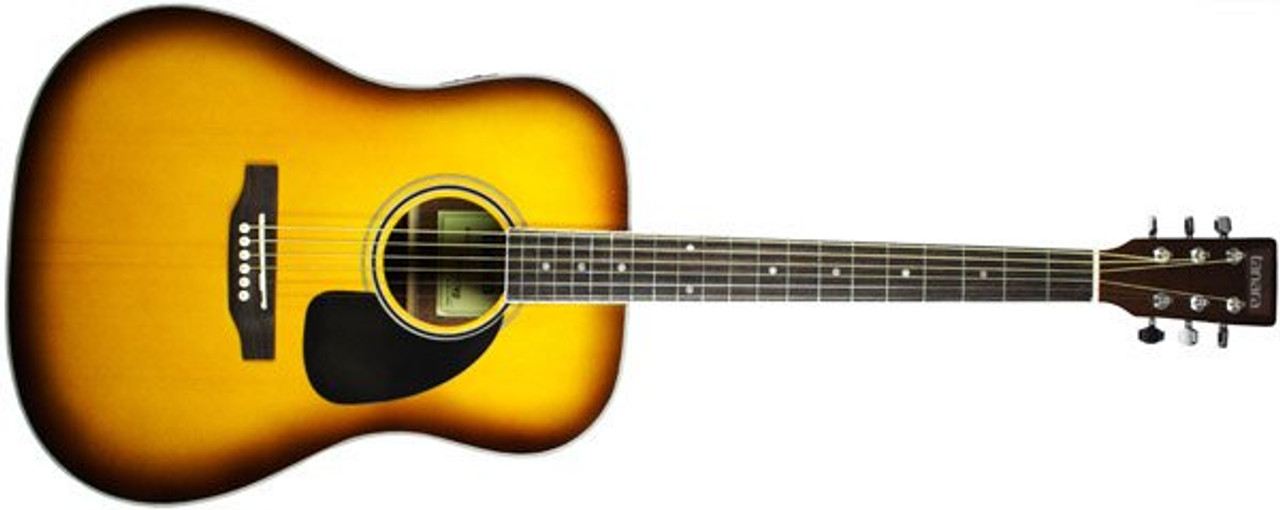 Tanara Full Size Dreadnought Acoustic Guitar Vintage Sunburst