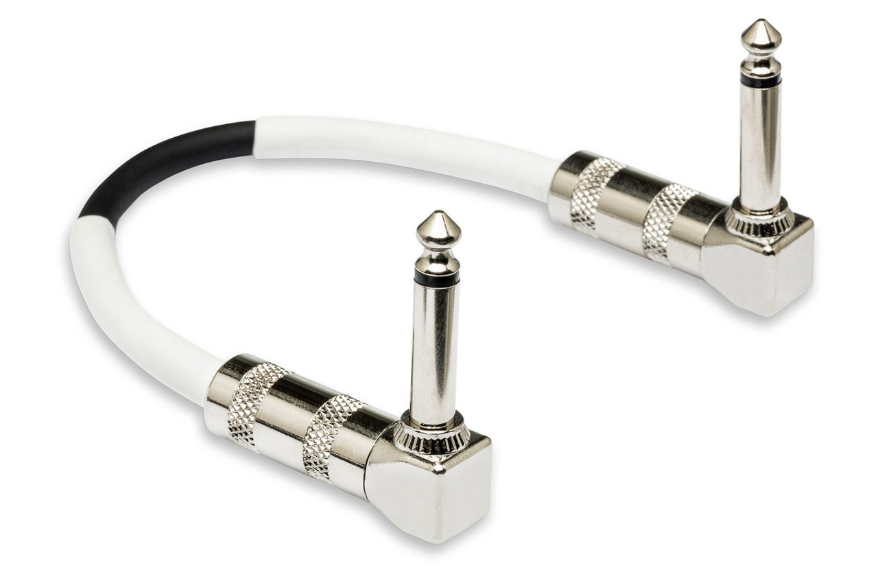 Hosa Guitar Patch Cable, Right-angle to Same 6in (6pc)