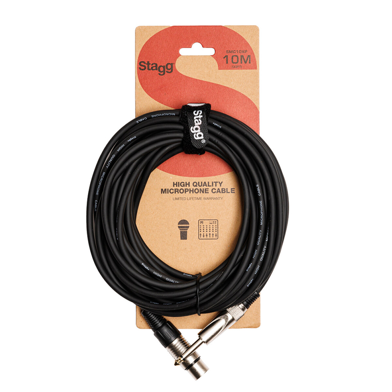 Stagg 10M/33FT MIC CABLE XLRf-PLUG