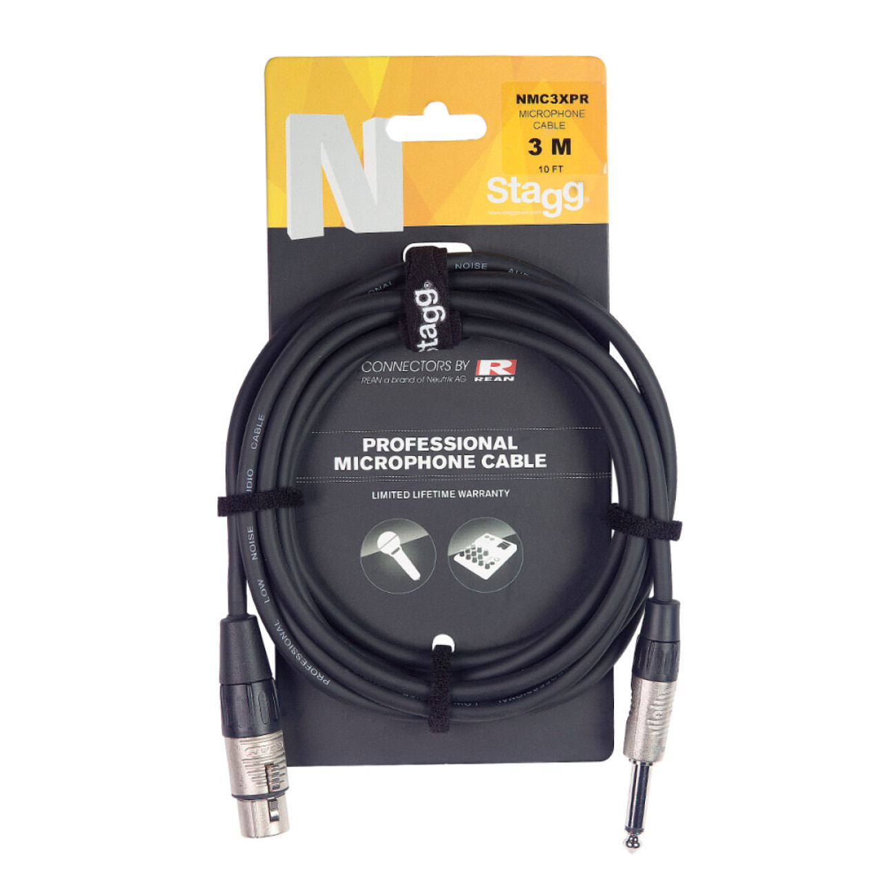 Stagg 3M/10FT MIC CABL XLRf-PLUG DLX
