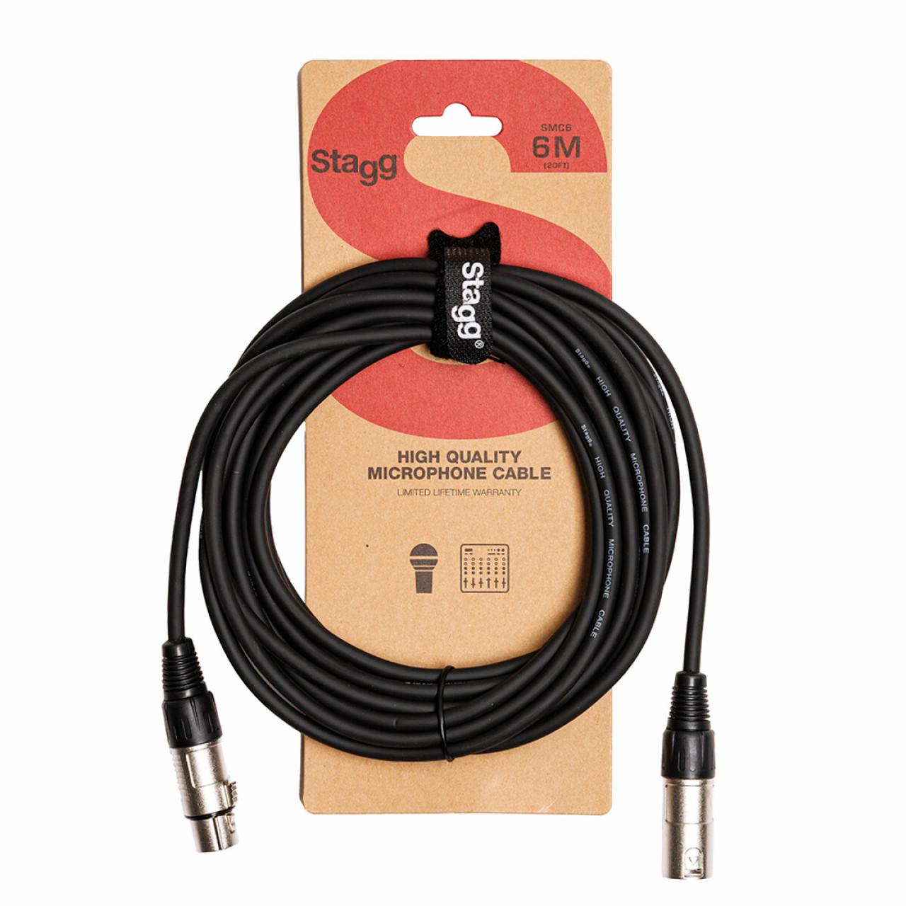 Stagg 6M/20FT MIC CABLE XLRf-XLRm