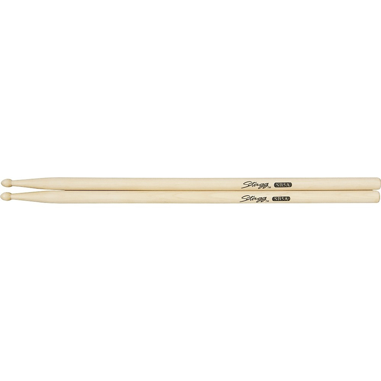 Stagg Pair of Birch Drum Sticks/5A - Wooden TIp