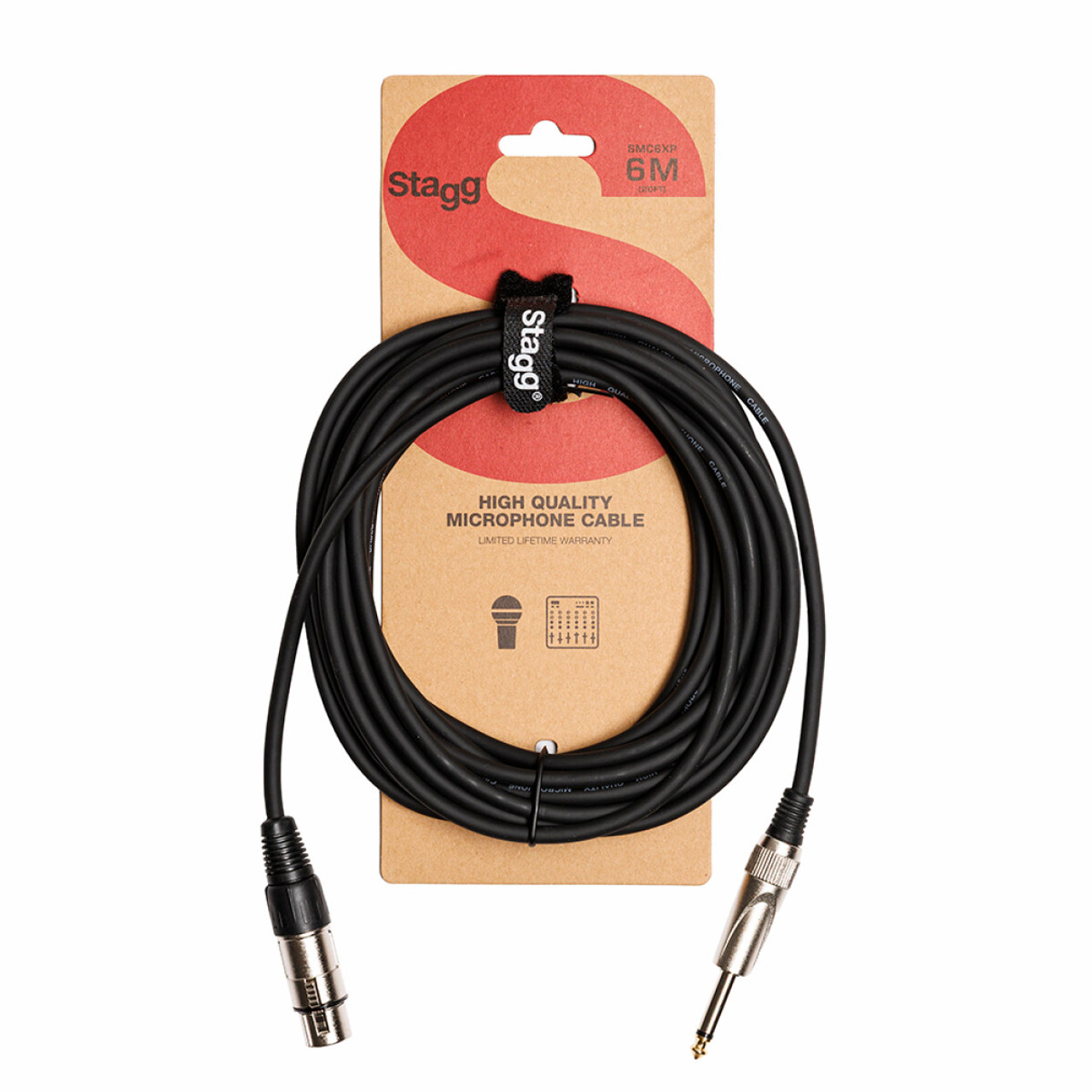 Stagg 6M/20FT MIC CABLE XLRf-PLUG