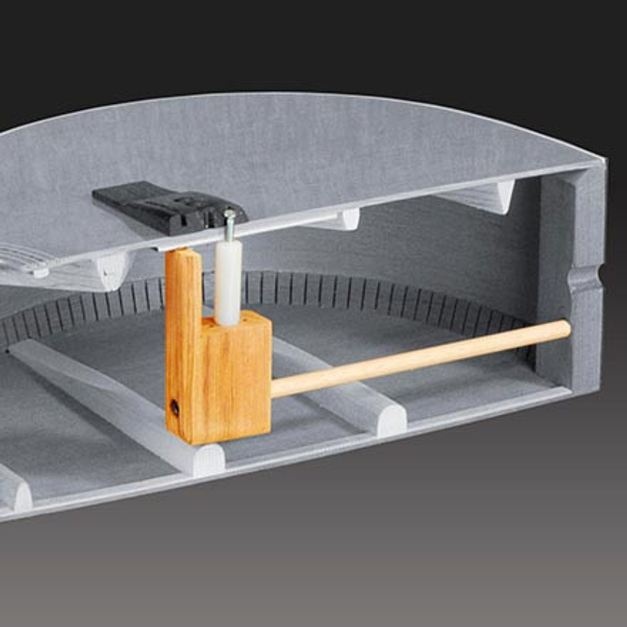 JLD Bridge Doctor Brass Pin Mount Abalone