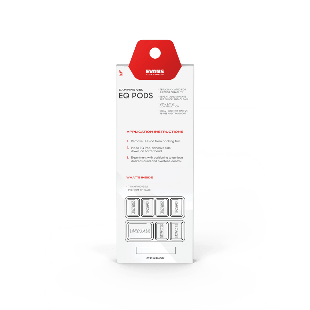 D'Addario EQPODS EVANS EQ Pods Drum Damper Gels