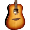 Lag Guitars T118D-BRS Tramontane Acoustic Guitar Dreadnought Brown Shadow W/ Hybrid Case
