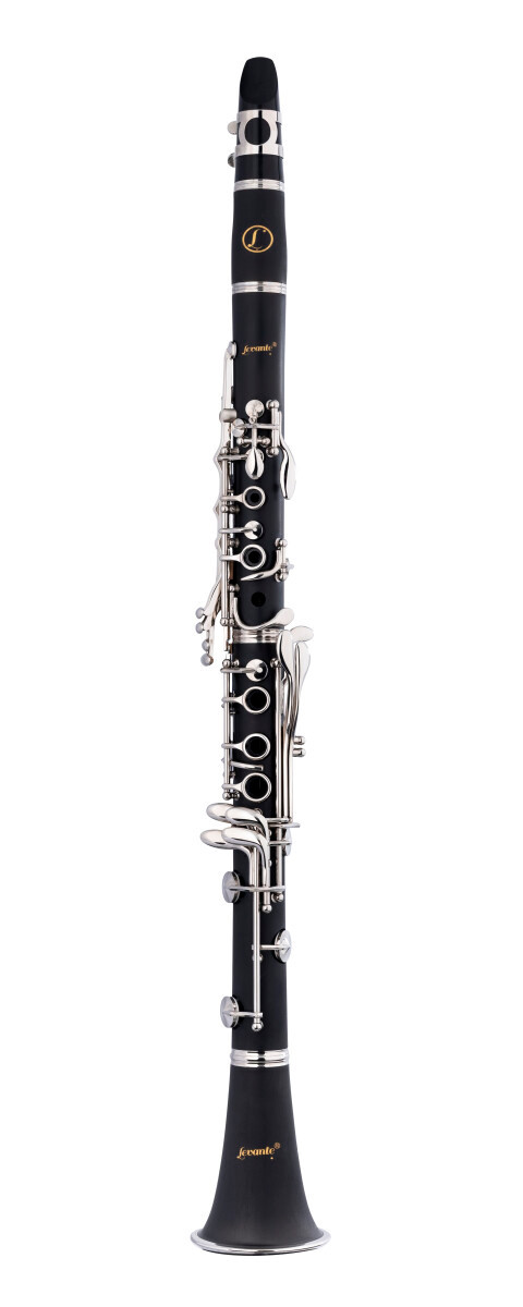 Levante Bb Clarinet, ABS body, Boehm system, Nickel plated
