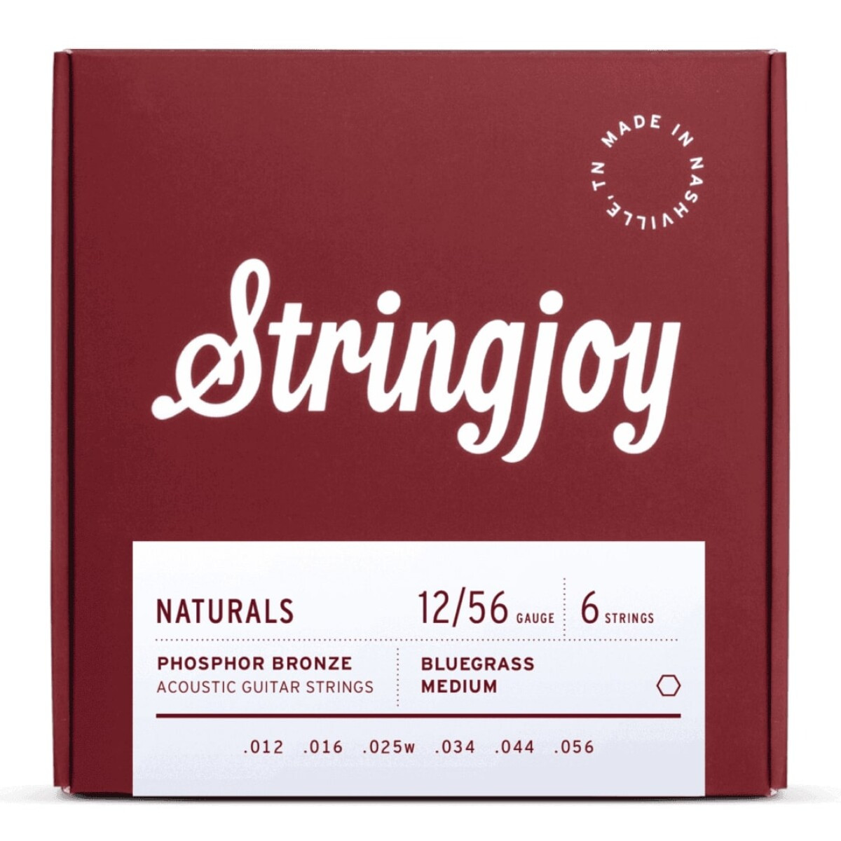 Stringjoy SJ-NB1256 NATURALS 12-56 Phos Bronz Acou Guitar