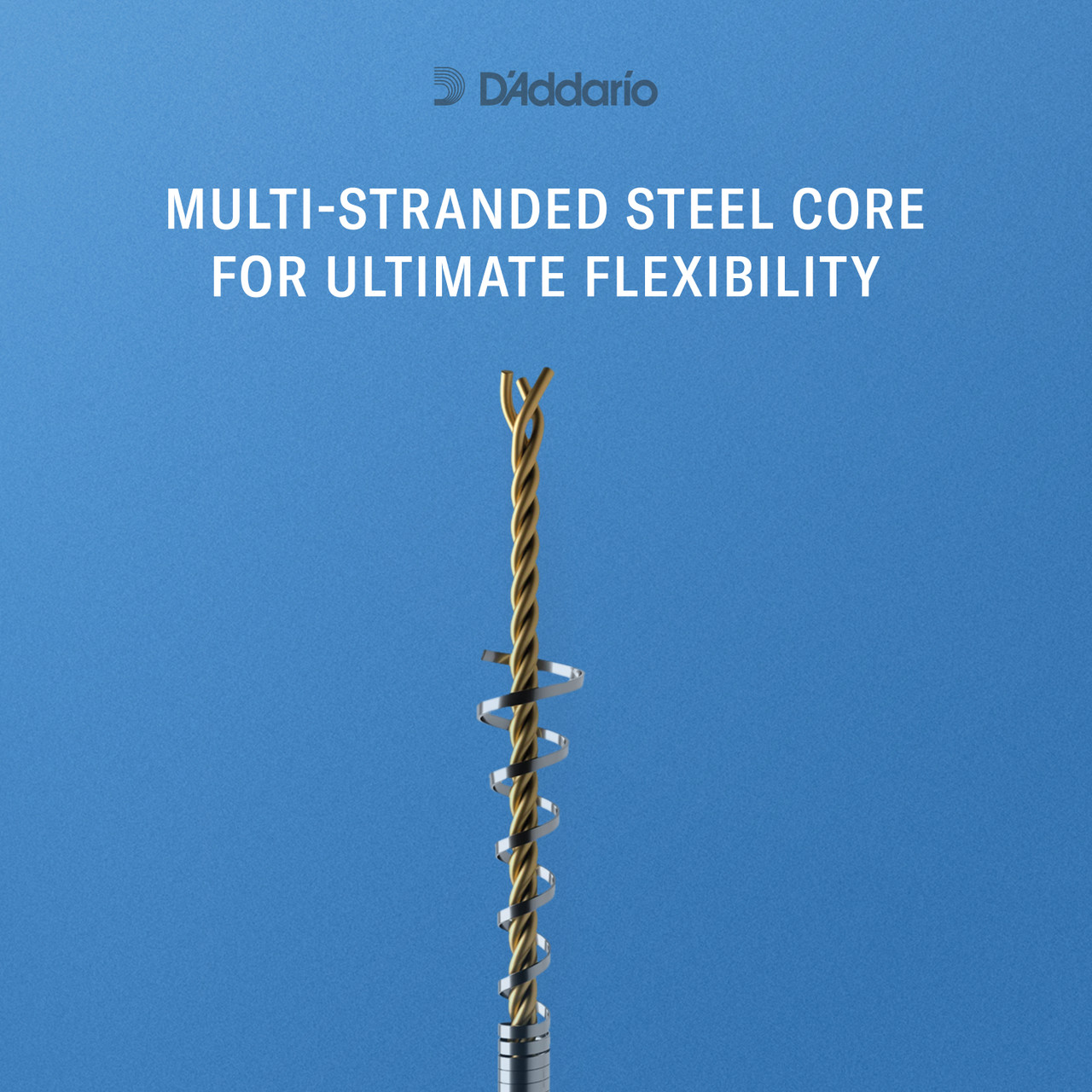 D'Addario Helicore Violin String Set, 4/4 Scale, Medium Tension