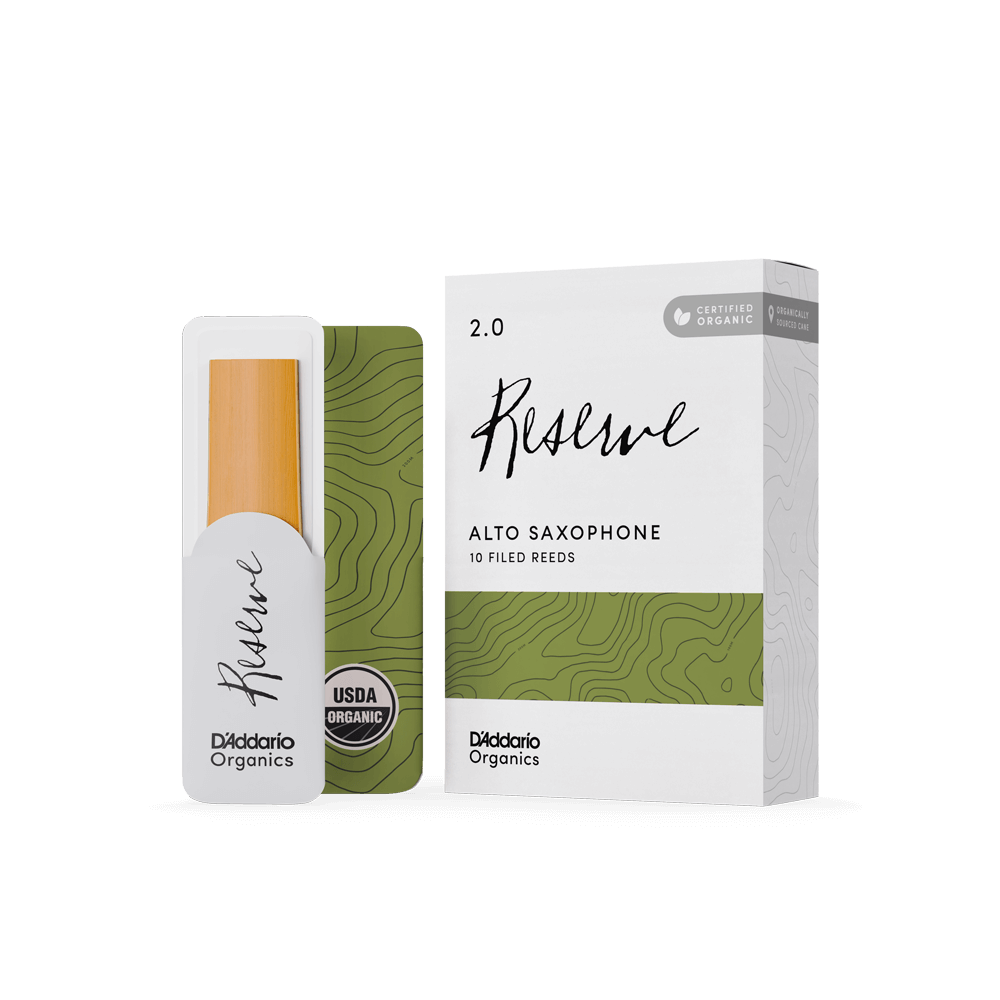 D'addario Organic Reserve Alto Saxophone Reeds 2.5 (10-pack)
