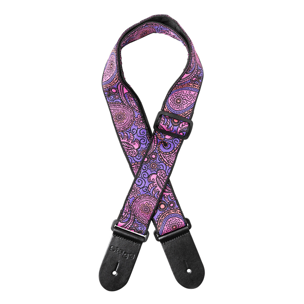 Stagg Woven Strap Paisley 1 Pink