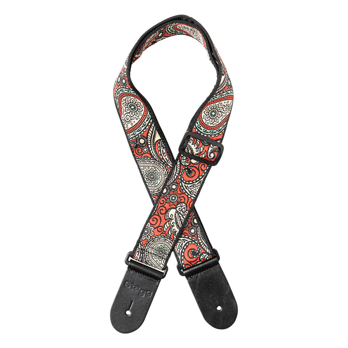 Stagg  Woven Strap Paisley 1 Red