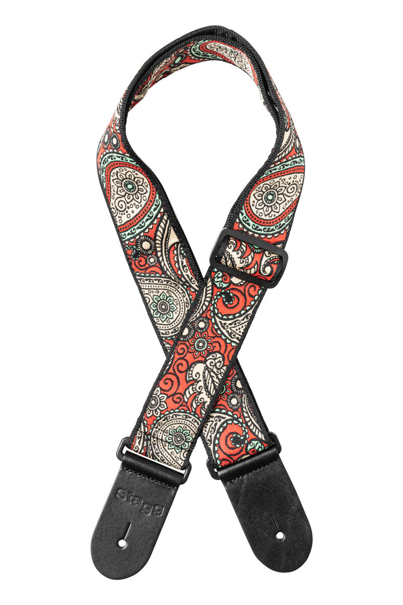 Stagg  Woven Strap Paisley 1 Red