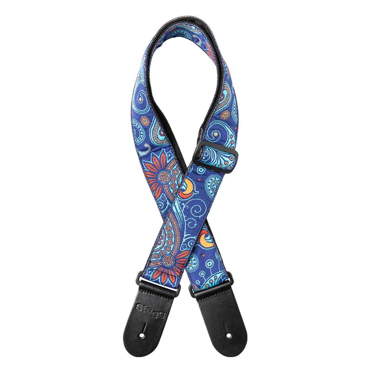 Stagg Woven Strap Paisley 2 Blue