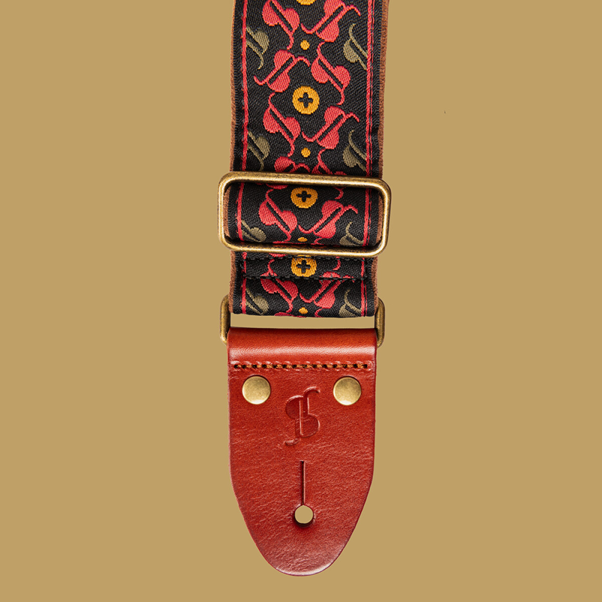 Stagg Woven Nylon Strap -30th Red