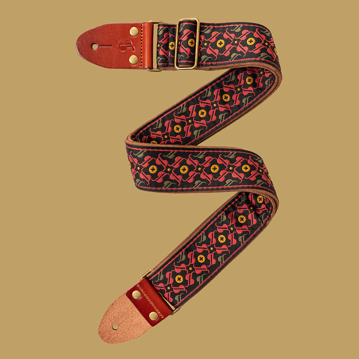 Stagg Woven Nylon Strap -30th Red
