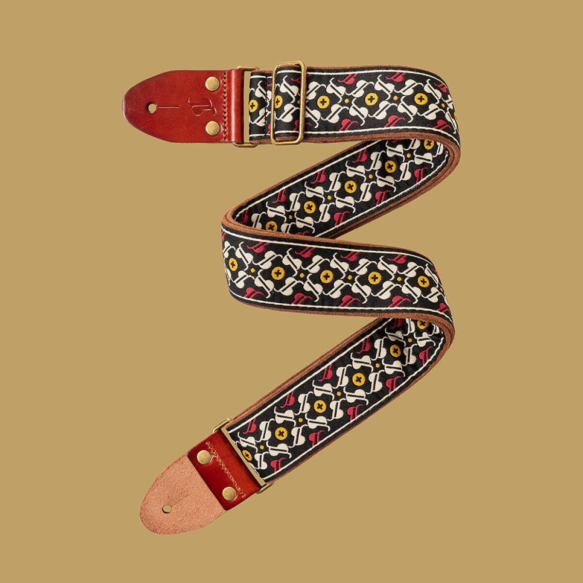 Stagg Woven Nylon Strap -30th Yellow