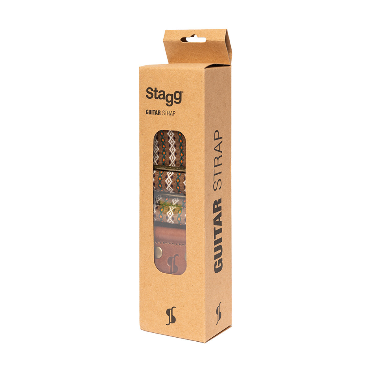 Stagg Woven Nylon Strap -Classic Brown