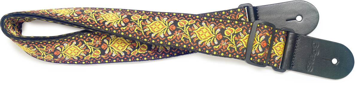 Stagg Woven Nylon Strap Jimi Yellow