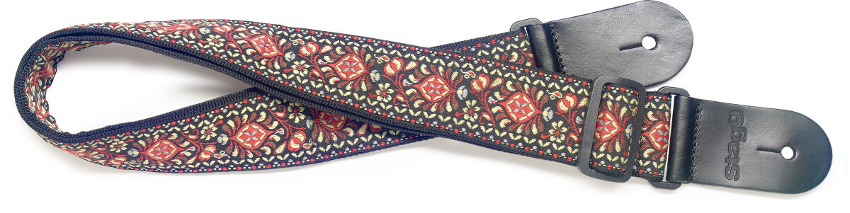 Stagg Woven Nylon Strap Jimi Brown