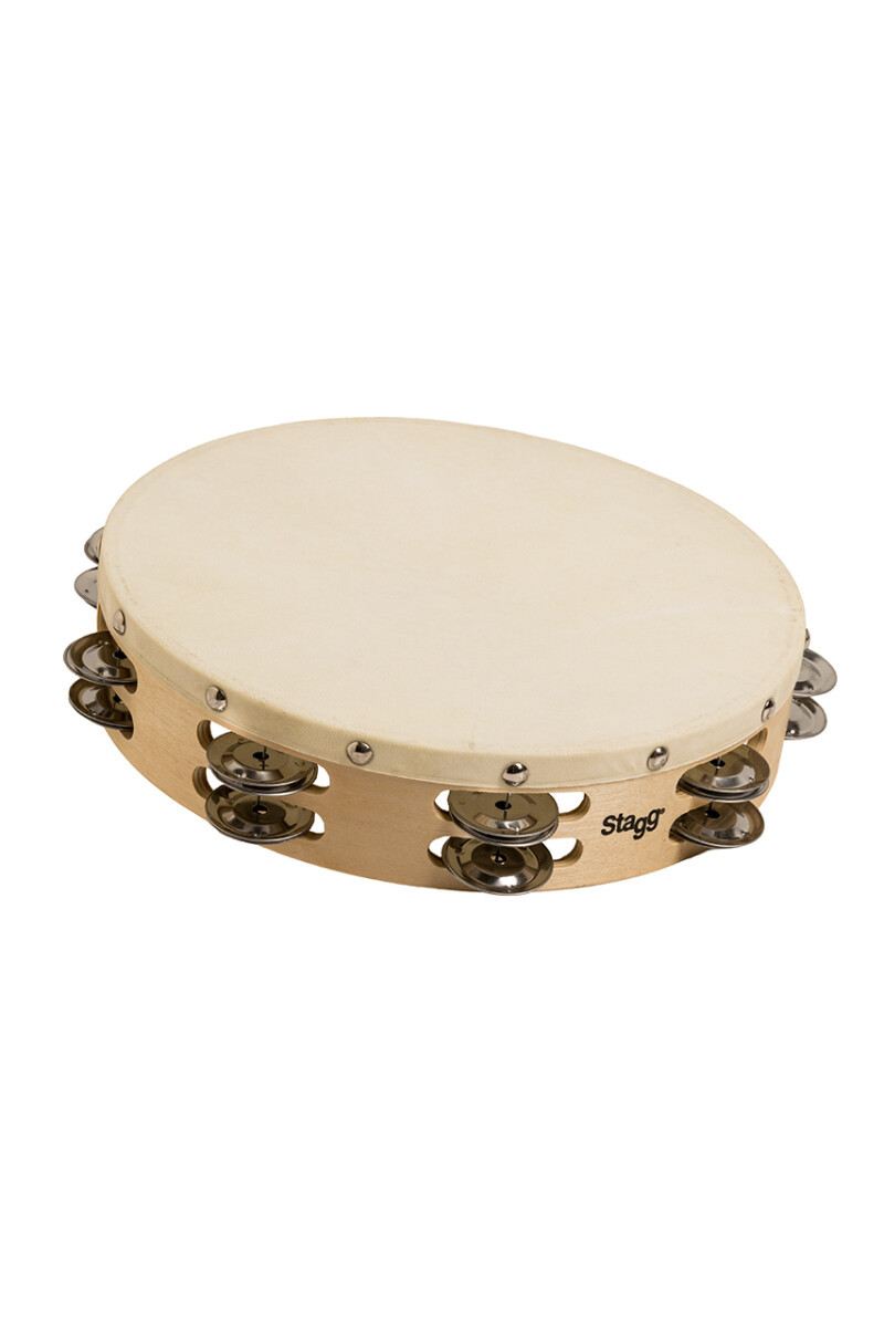 Stagg 10" Pretuned Tamborine Wood 2 Rows