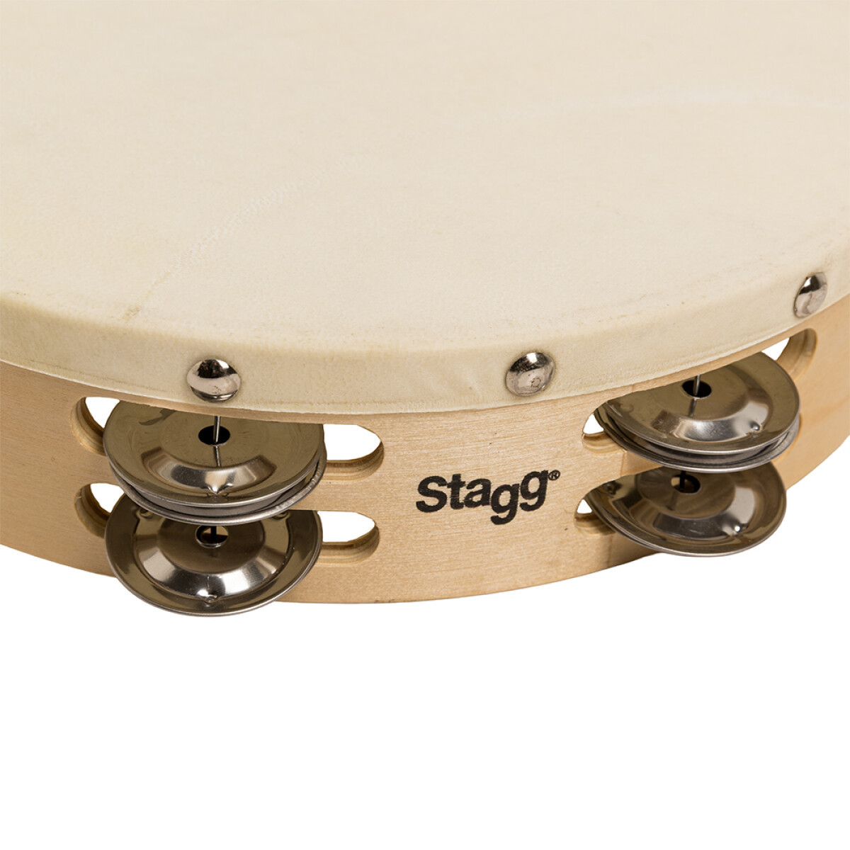 Stagg 10" Pretuned Tamborine Wood 2 Rows