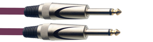 Stagg 6 m (20') Deluxe Instrument Cable-Straight to Straight PP