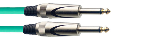 Stagg 6 m (20') Deluxe Instrument Cable-Straight to Straight GR