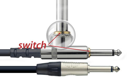 Stagg 10 m (33') Pro Instrument Cable -Straight to Straight w/Mute Switch