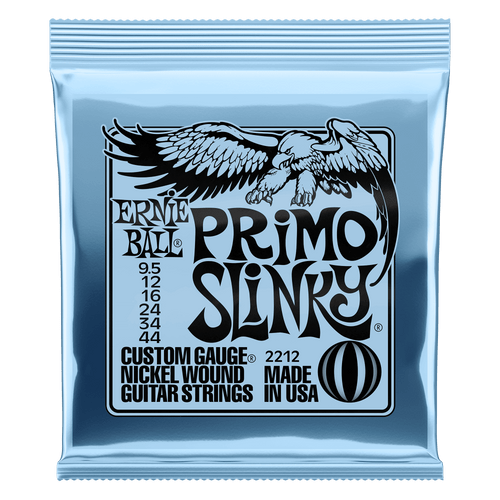 Ernie Ball Primo Slinky Nickel Wound Electric Guitar Strings 9.5-44 Gauge