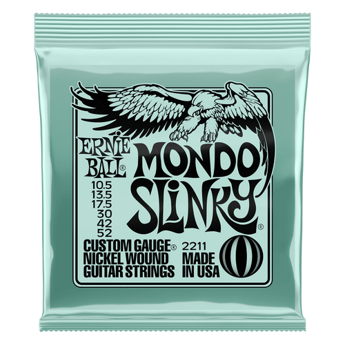 Ernie Ball Mondo Slinky Nickel Wound Electric Guitar Strings 10.5-52 Gauge