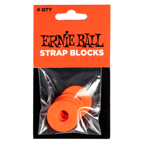 Ernie Ball Strap Blocks - Red - 4 Pack