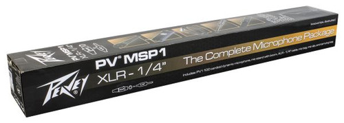 Peavey PV® MSP1 Complete Microphone with Stand Kit - 1/4" Cable Included