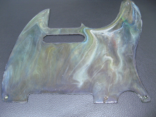 Custom Painted Telecaster Pickguard -Swamp Rock